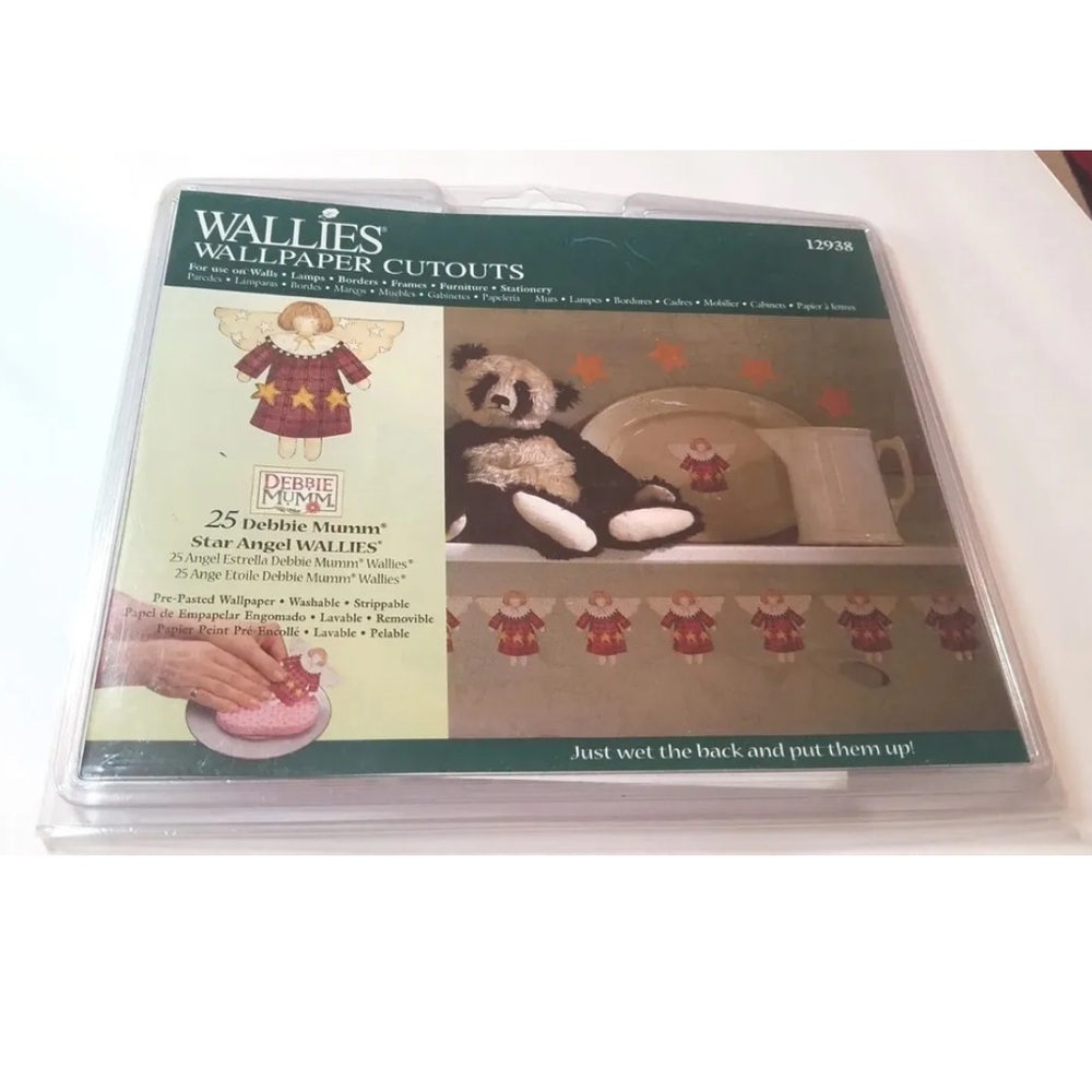 WALLIES 25 Wallpaper Cutouts Debbie Mum Star Angel WALLIES NIP